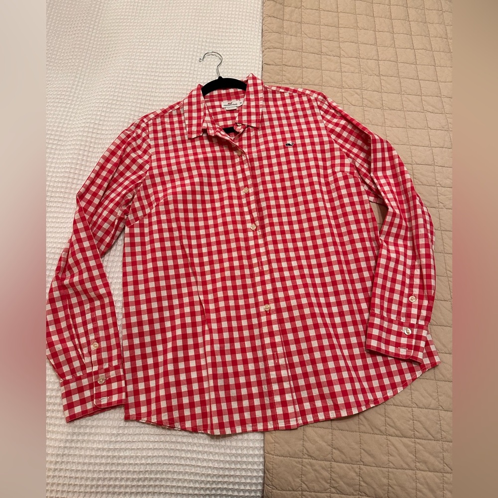 Vineyard Vines Red Checkered Shirt
